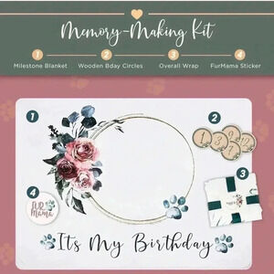 Pet Birthday Blanket for your photo opportunities for your pet-New in Bag